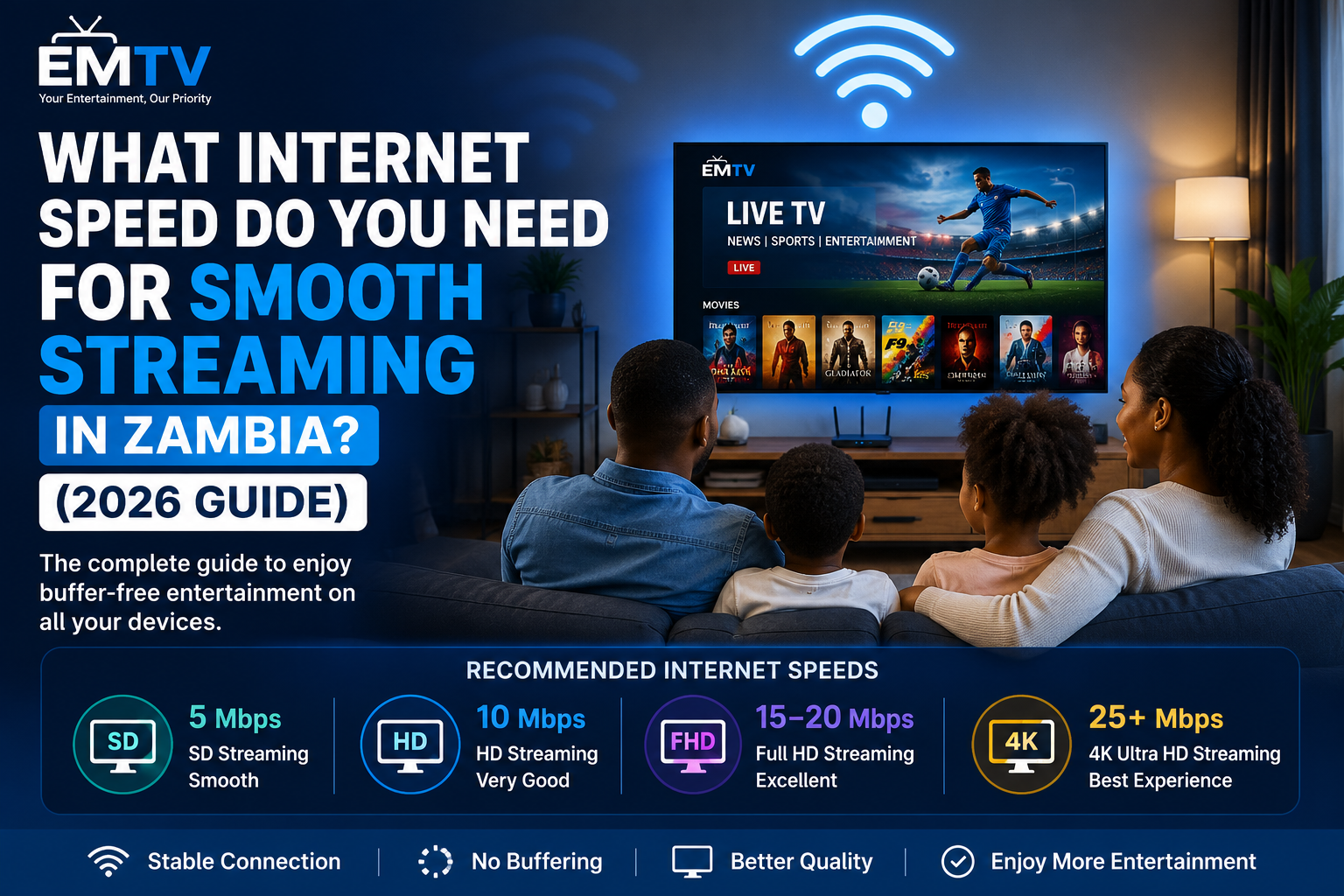 What Internet Speed Do You Need for Smooth Streaming in Zambia? (2026 Guide)