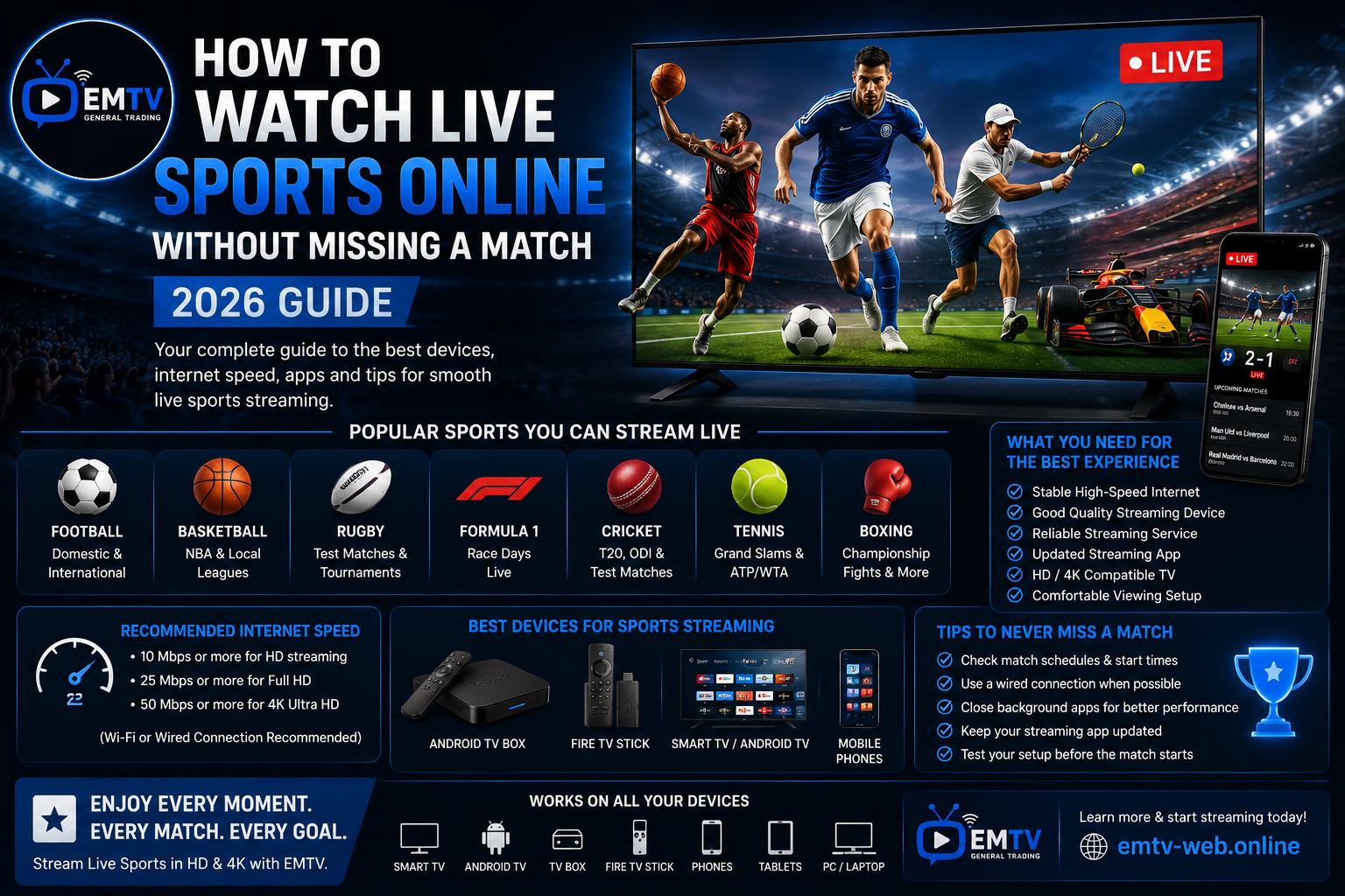 How to Watch Live Sports Online Without Missing a Match (2026 Guide)
